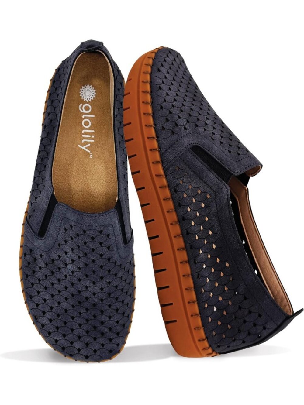Comfortable Women's Flats - Lightweight Orthotic Walking Shoes with Arch Support